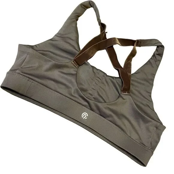 Champion light purple sports bra size M velour straps - Picture 3 of 7